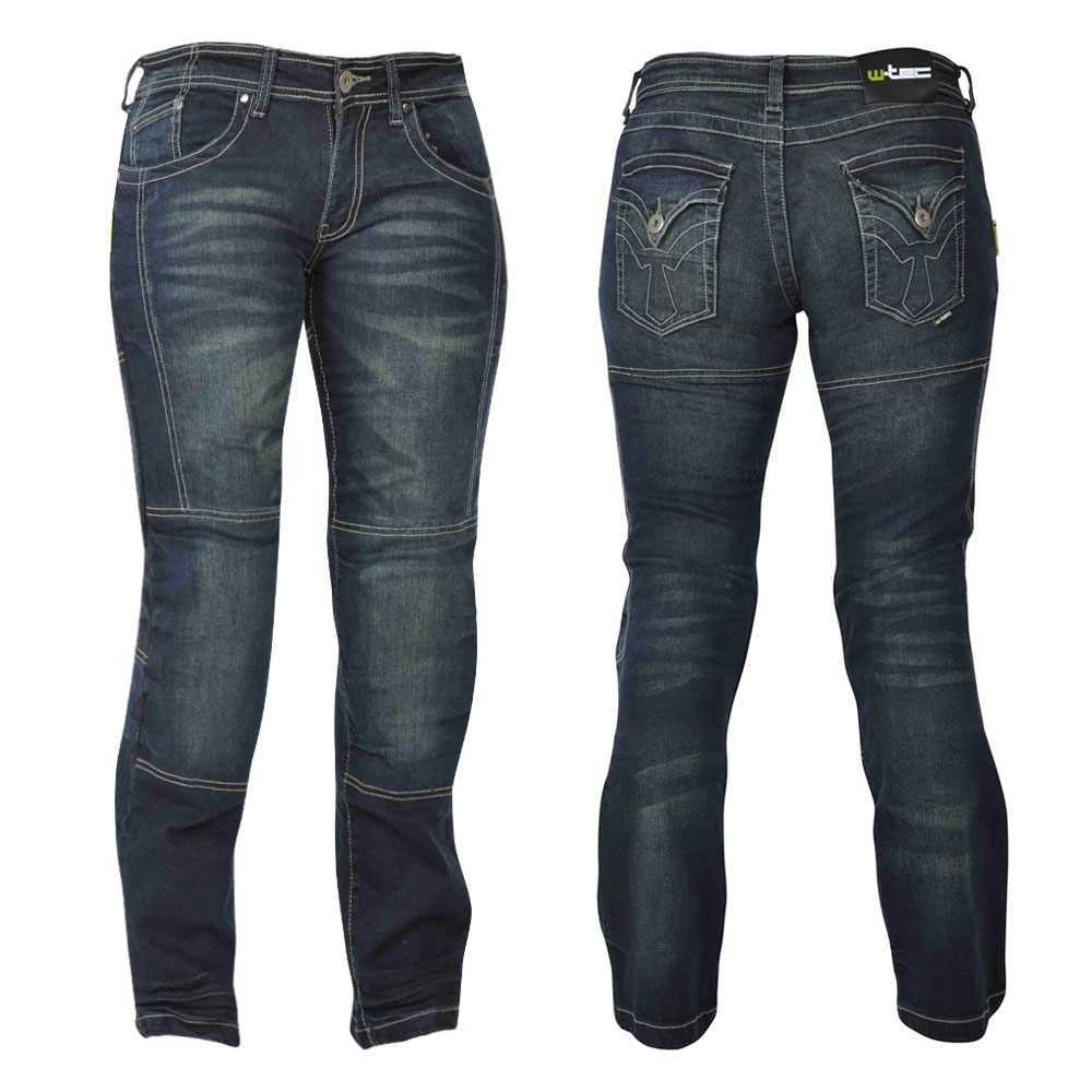 Női motoros farmernadrág W-TEC Alinna  sötétkék  18/XL W-tec