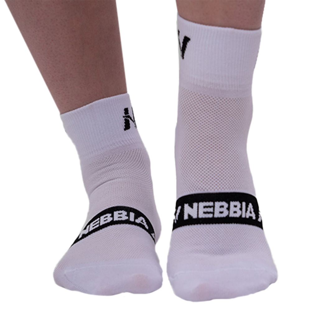 Zokni Nebbia "EXTRA PUSH" crew 128  39-42  fehér Nebbia