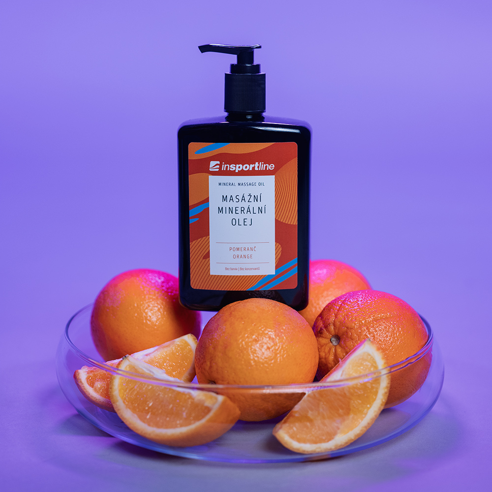Ásványi masszázsolaj inSPORTline narancs 500 ml Insportline