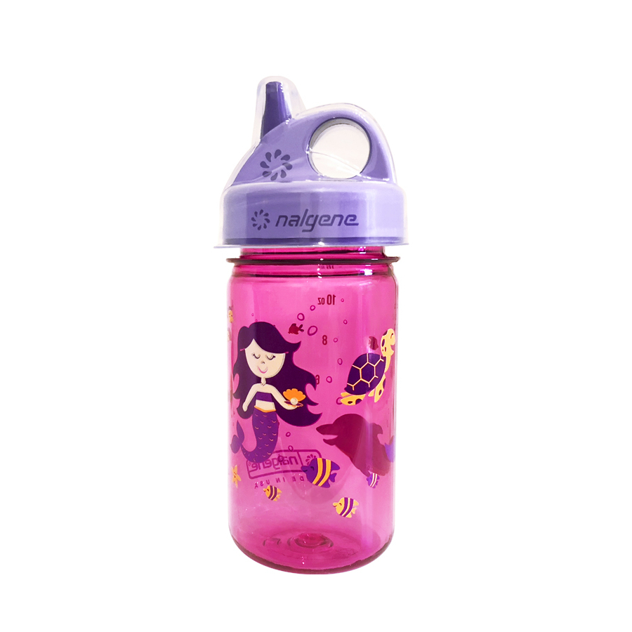 Gyerek kulacs NALGENE Grip'n Gulp 350 ml 2023  Lila Hableány Nalgene