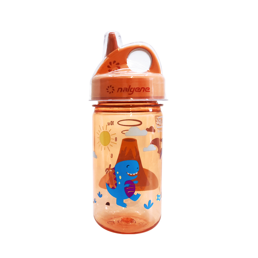 Gyerek kulacs NALGENE Grip'n Gulp 350 ml 2023  Narancssárga Vulkán Nalgene