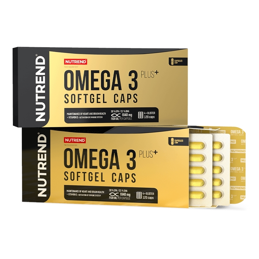 Halolaj Nutrend Omega 3 PLUS Softgel Caps 120 kapszula Nutrend