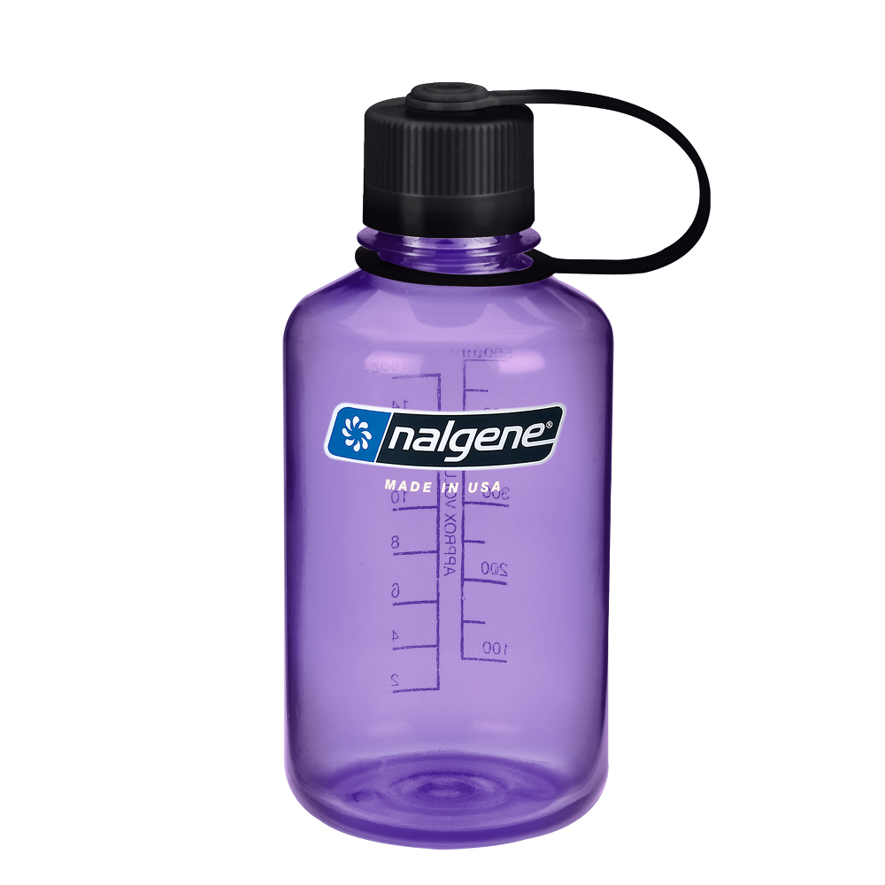 Kulacs NALGENE Narrow Mouth Sustain 500 ml  Lila fekete kupakkal Nalgene