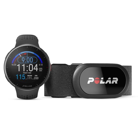 Sportteszter Polar Pacer Pro Carbon szürke H10 HR szettel Polar