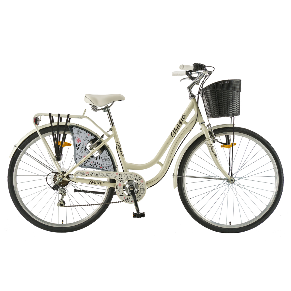 Városi kerékpár Polar Grazia 6S 28" - 2023  L (18")  fehér Polar bikes