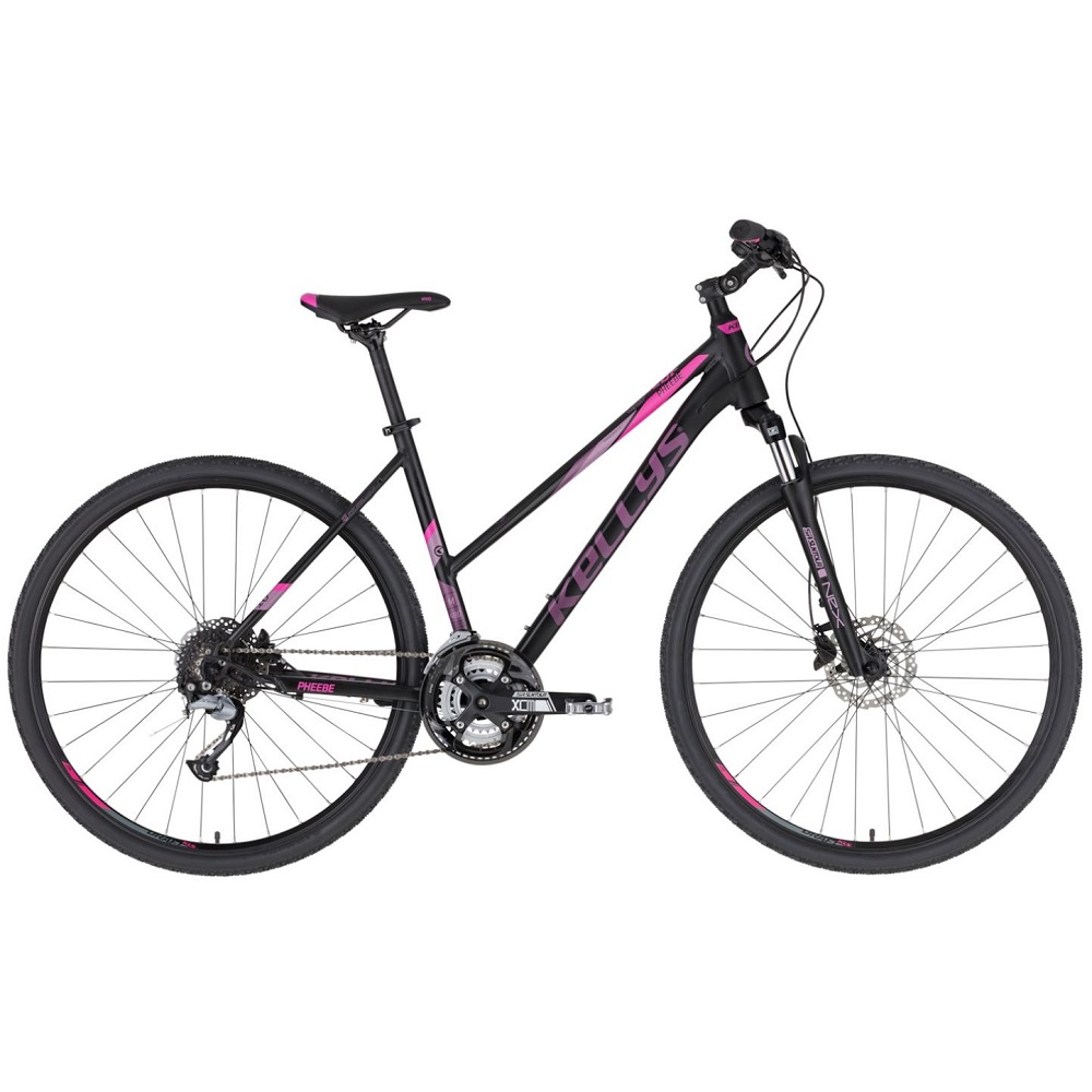 Női cross kerékpár KELLYS PHEEBE 10 28" - modell 2021  Sötét lila Kellys