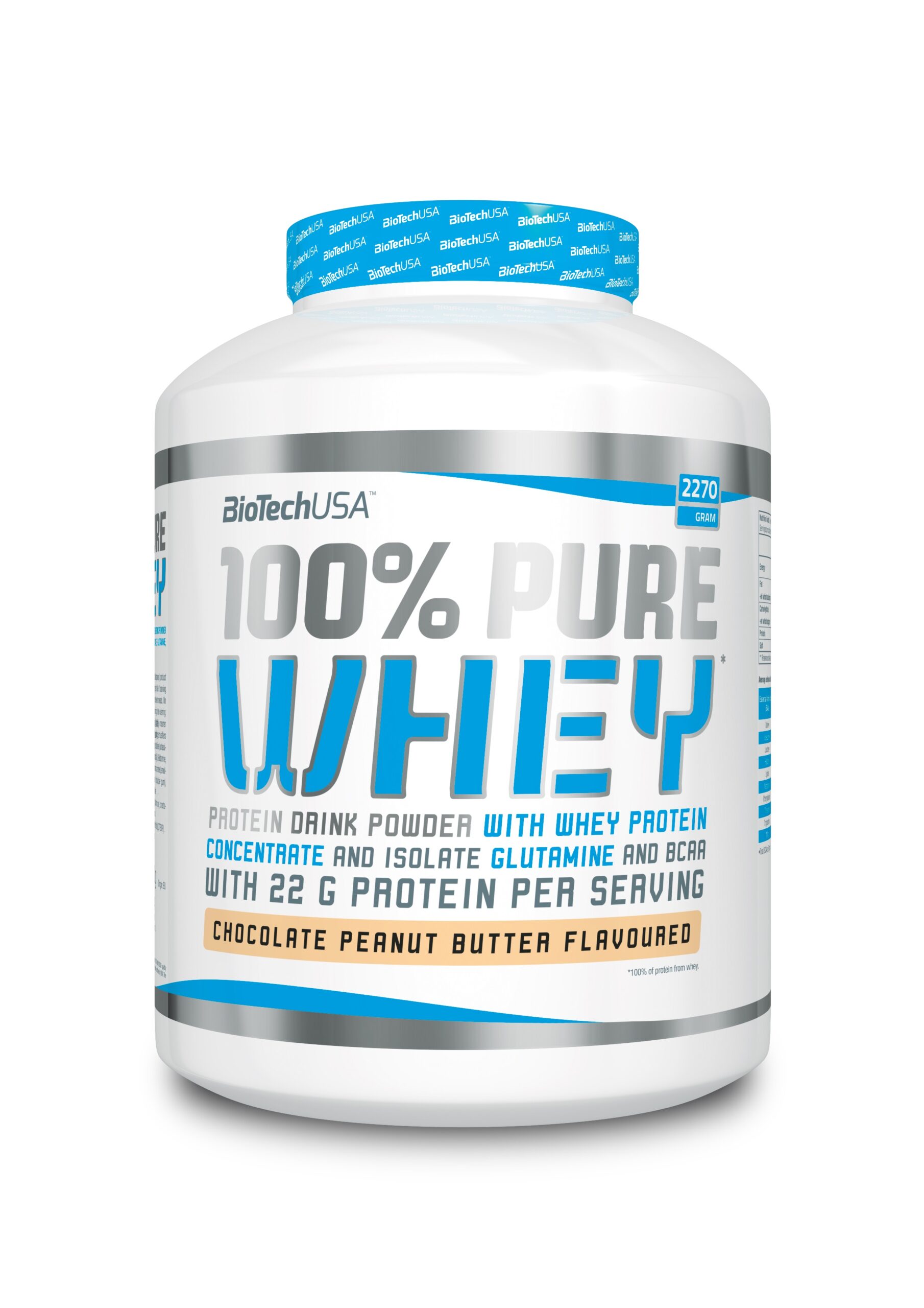 100% PURE WHEY 2270gr  csokoládé-mogyoróvaj Biotech