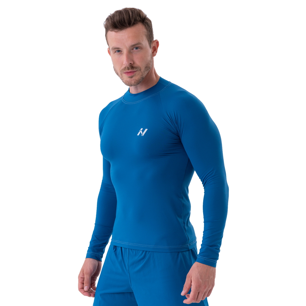 Férfi hosszú ujjú Activewear felső Nebbia 328  kék  XL Nebbia