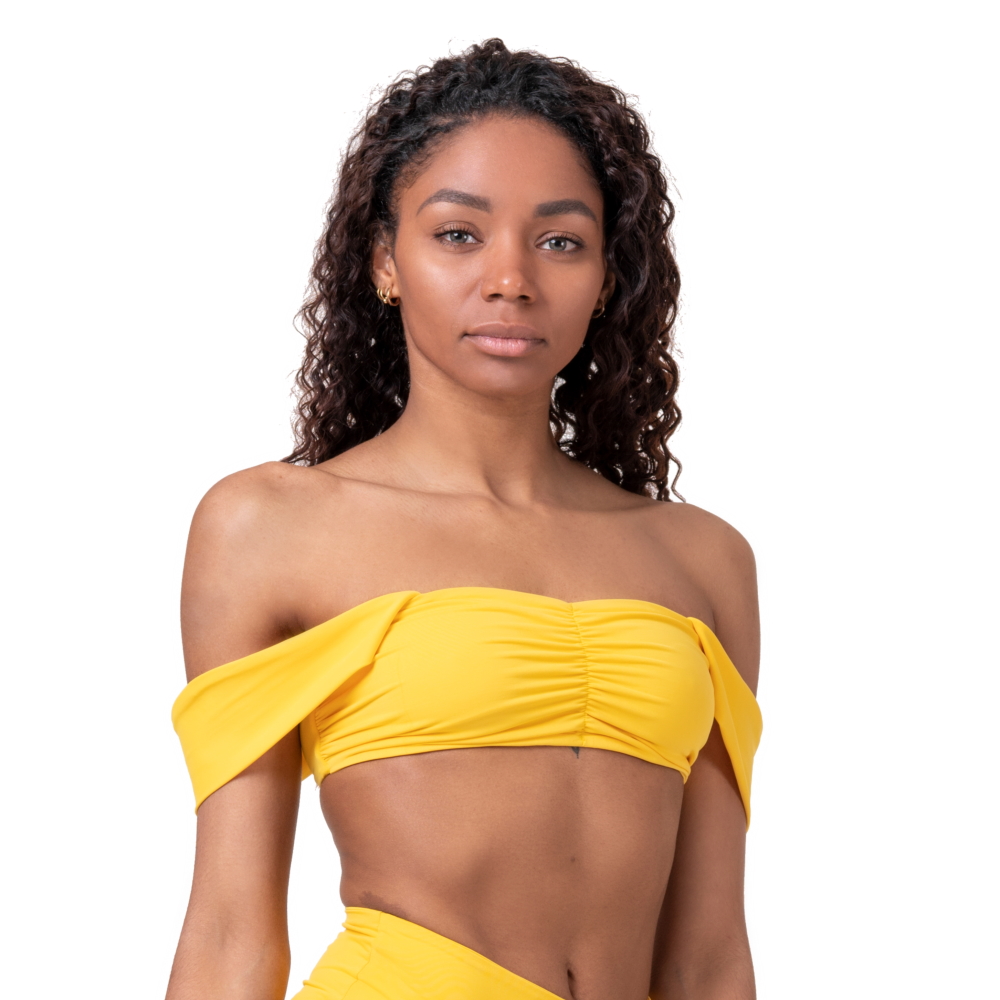 Női bikini felső Nebbia Miami Retro Top 553  sárga  M Nebbia