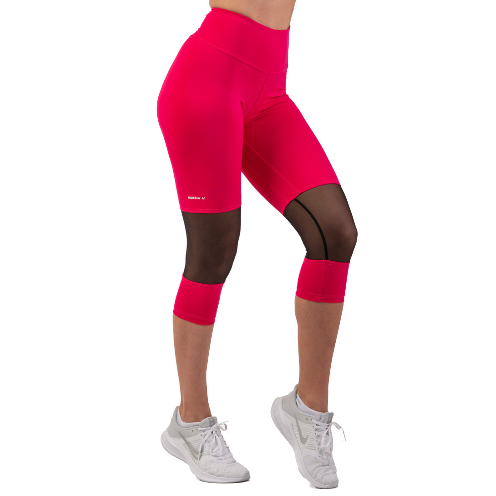 Női magas derekú leggings Nebbia 406  pink  L Nebbia