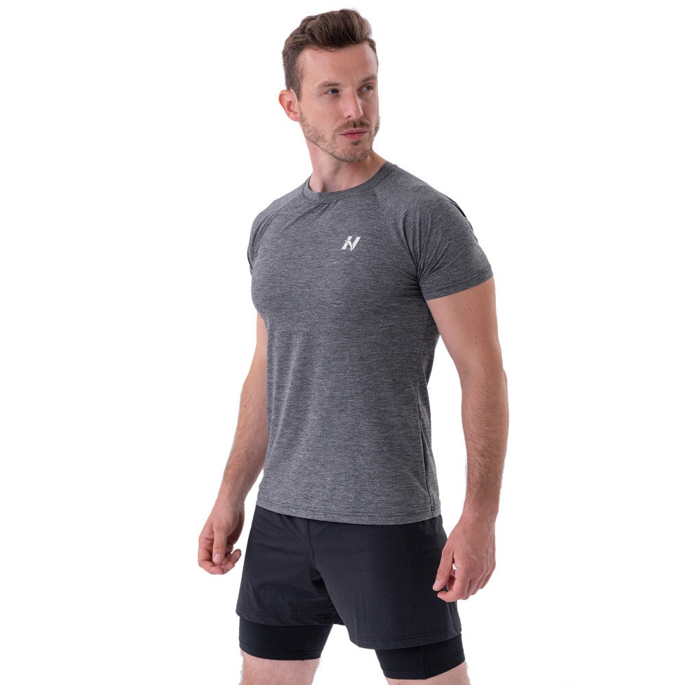 Férfi póló Nebbia Lightweight Sporty "Grey" 325  Sötétszürke  XL Nebbia