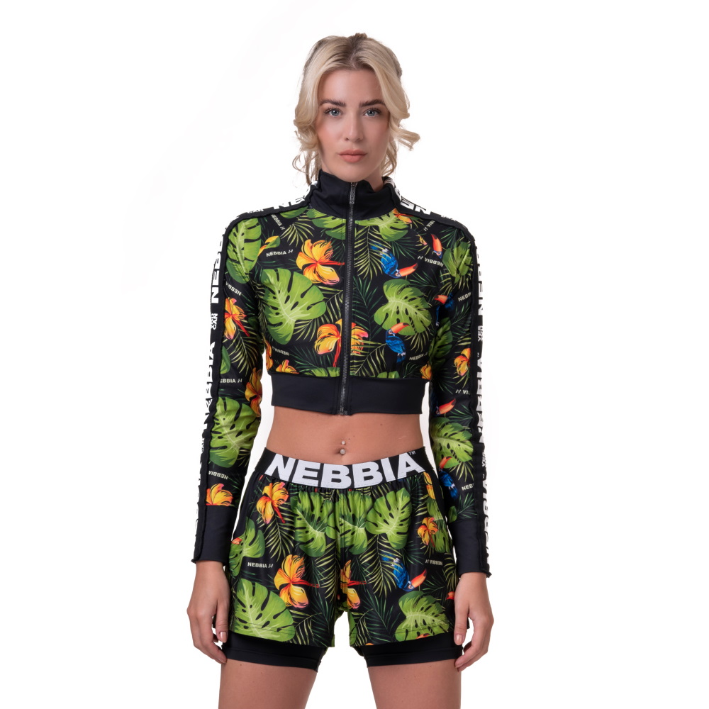 Női anorák Nebbia High-Energy Cropped Jacket 564  Dzsungel Zöld  S Nebbia