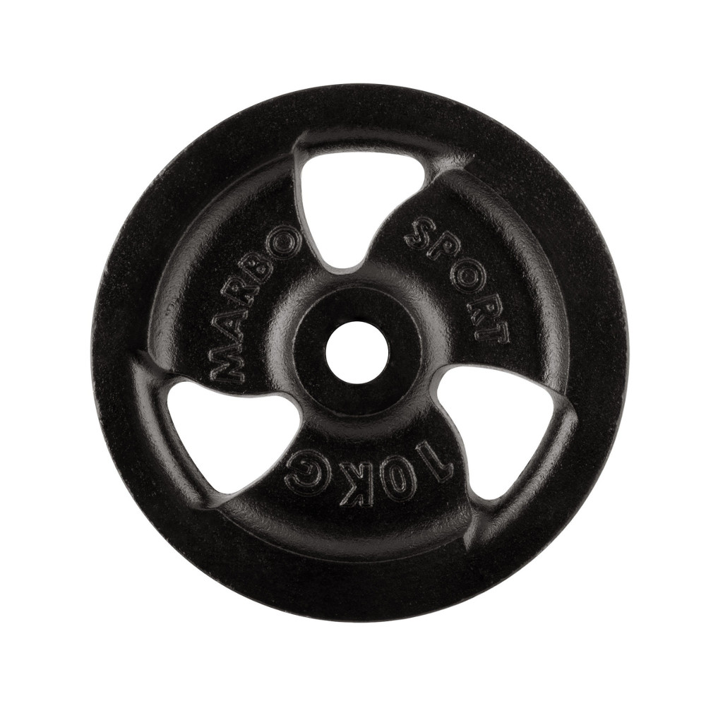 Öntöttvas súlytárcsa Marbo Sport MW-O10 Tri Grip 10 kg  30 mm Marbo