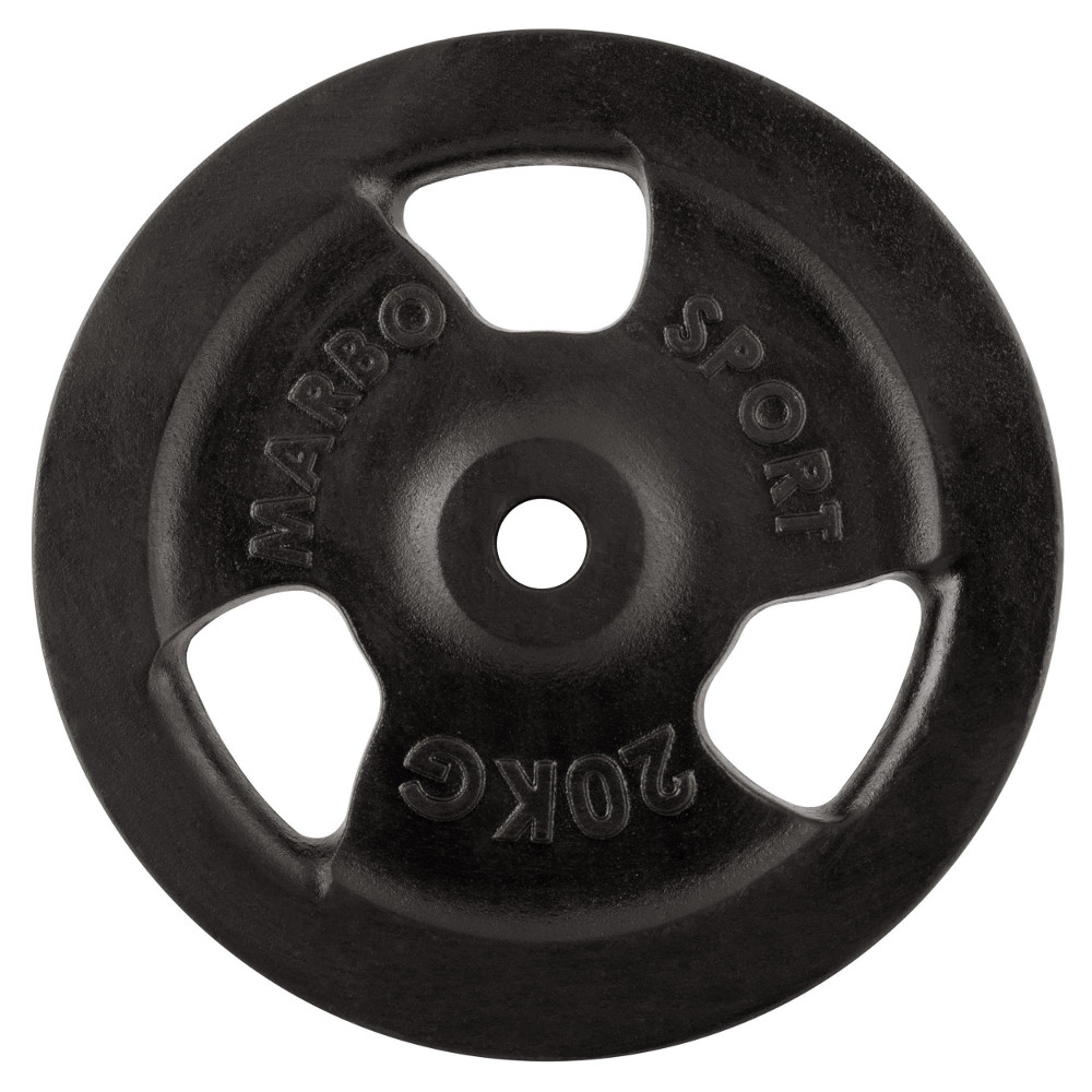 Öntöttvas súlytárcsa Marbo Sport MW-O20 Tri Grip 20 kg 30 mm Marbo