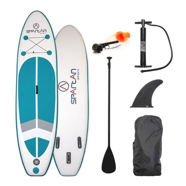 Paddleboard tartozékokkal Spartan SUP 10' White-Turquoise Blue Spartan