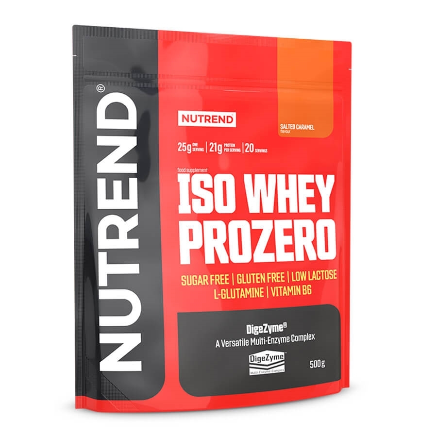 Por koncentrátum Nutrend ISO WHEY Prozero 500 g  sós karamell Nutrend