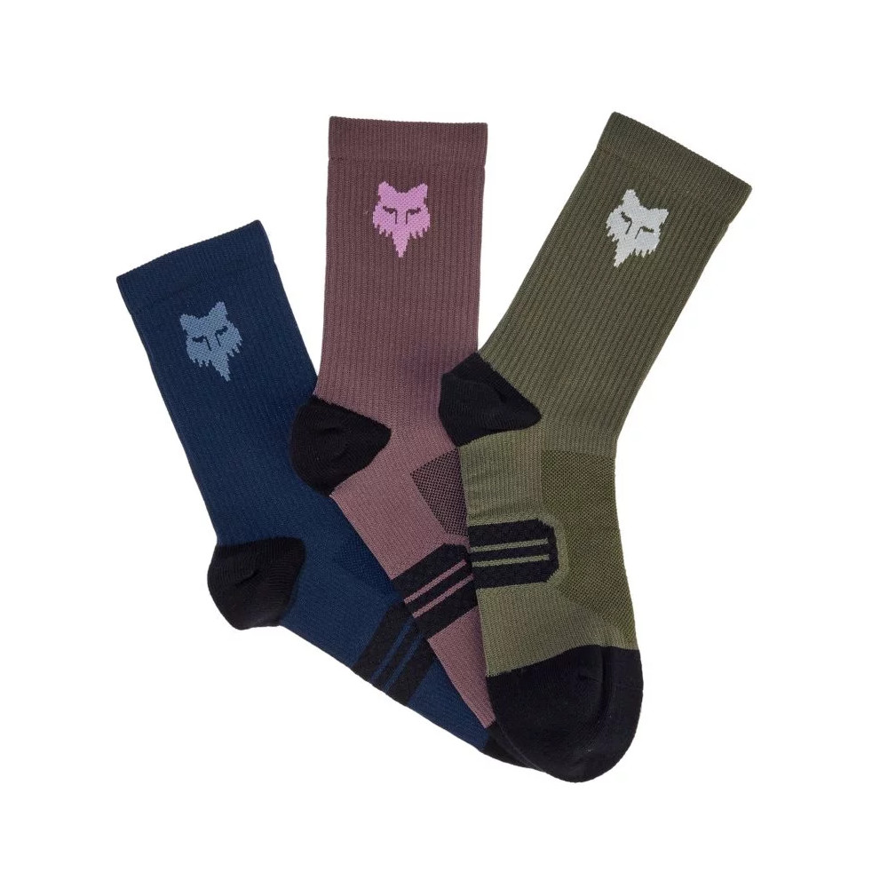 Kerékpáros zokni FOX 6" Ranger Sock Prepack 3 pár  SOKSZÍNŰ Fox