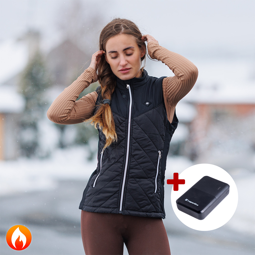 Női fűthető mellény inSPORTline WARMher 10 000 mAh powerbankkal Insportline electronics