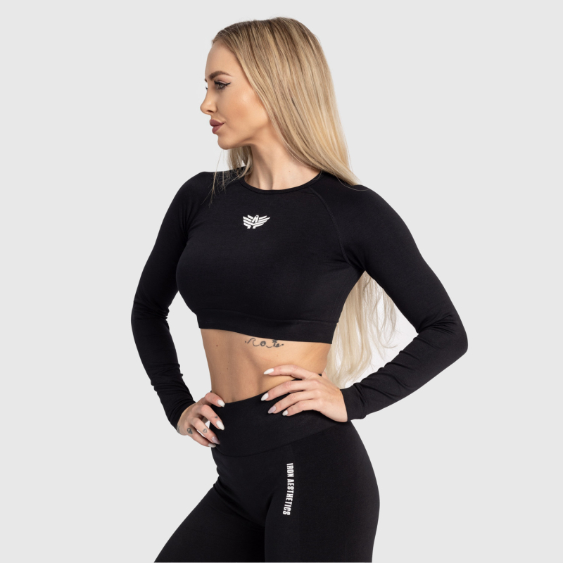 Női sport crop top Iron Aesthetics Solid