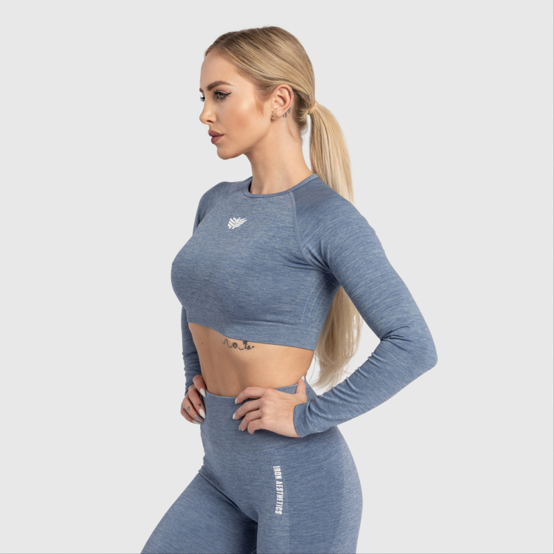 Női sport crop top Iron Aesthetics Solid