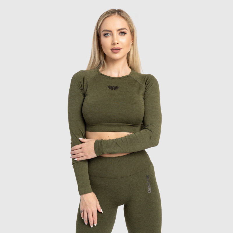 Női sport crop top Iron Aesthetics Solid