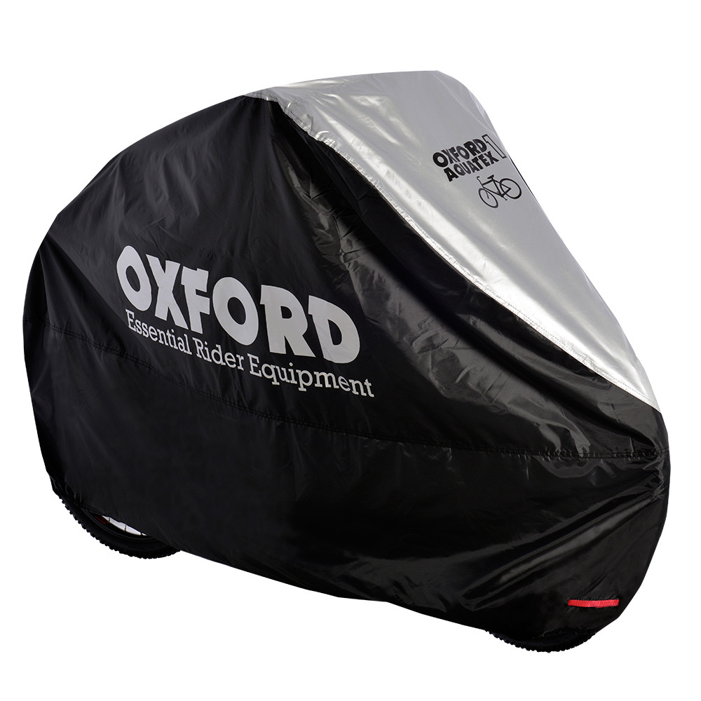 Ponyva kerékpárra Oxford Aquatex Single fekete/ezüst Oxford