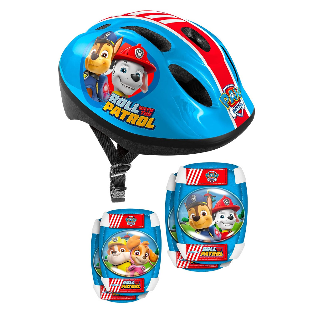 Gyerek bukósisak és testvédő szett Paw Patrol Paw patrol