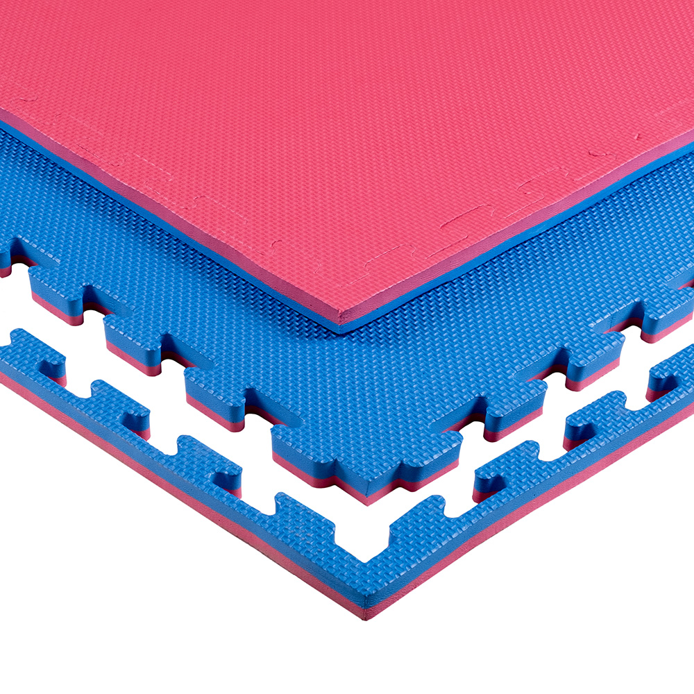 Puzzle tatami szőnyeg inSPORTline Sazegul 100x100x2 cm  piros kék Insportline