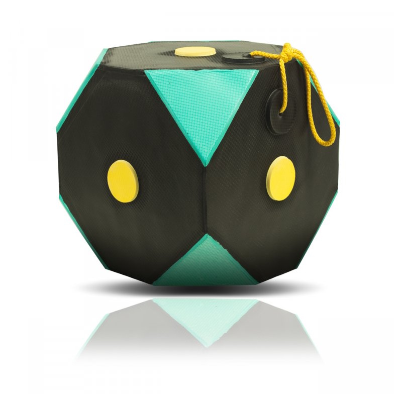 Felakasztható vesszőfogó Yate Cube Polimix 30x30x30cm fekete-zöld Yate