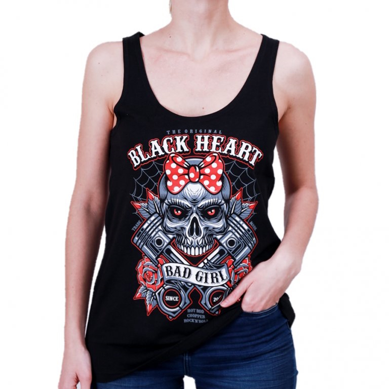 Női trikó BLACK HEART Bell Piston  fekete  XL Black heart