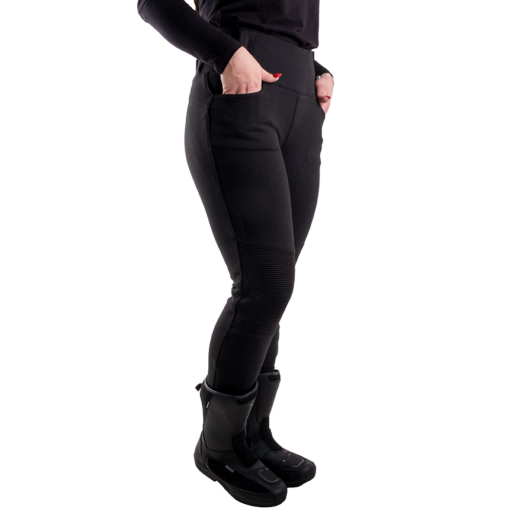 Női motoros leggings W-TEC Noposum  fekete  3XL