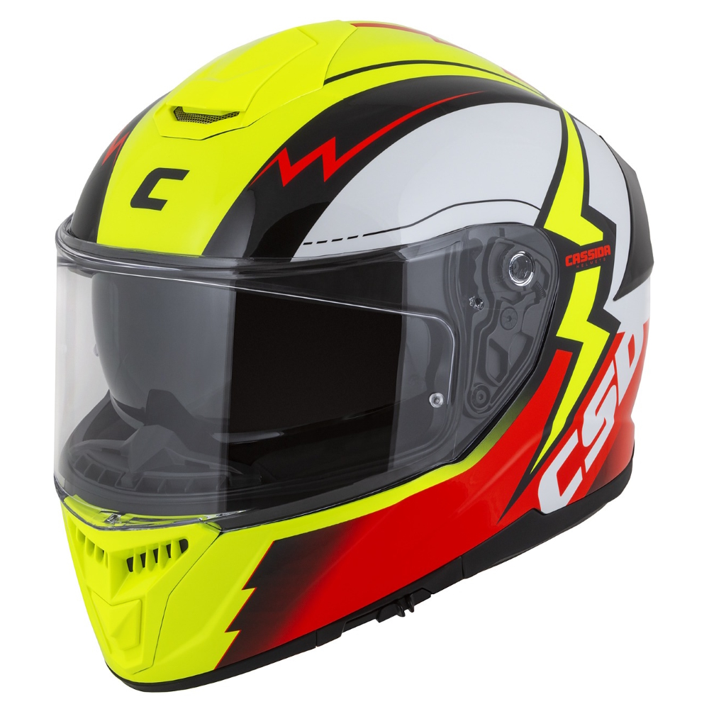 Bukósisak Cassida Integral GT 2.1 Flash fluo sárga/fluo piros/fekete/fehér  3XL(65-66) Cassida