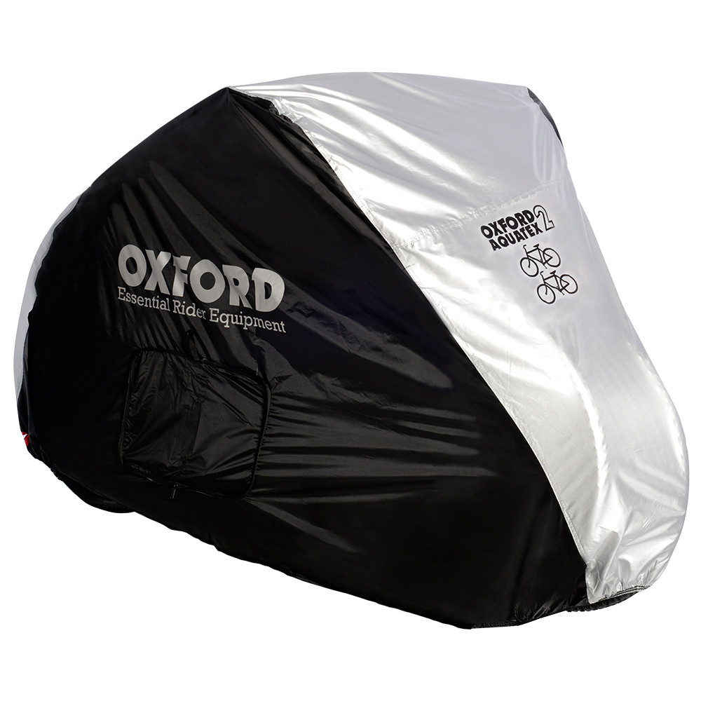 Dupla kerékpárponyva Oxford Aquatex Double (fekete/ezüst) Oxford