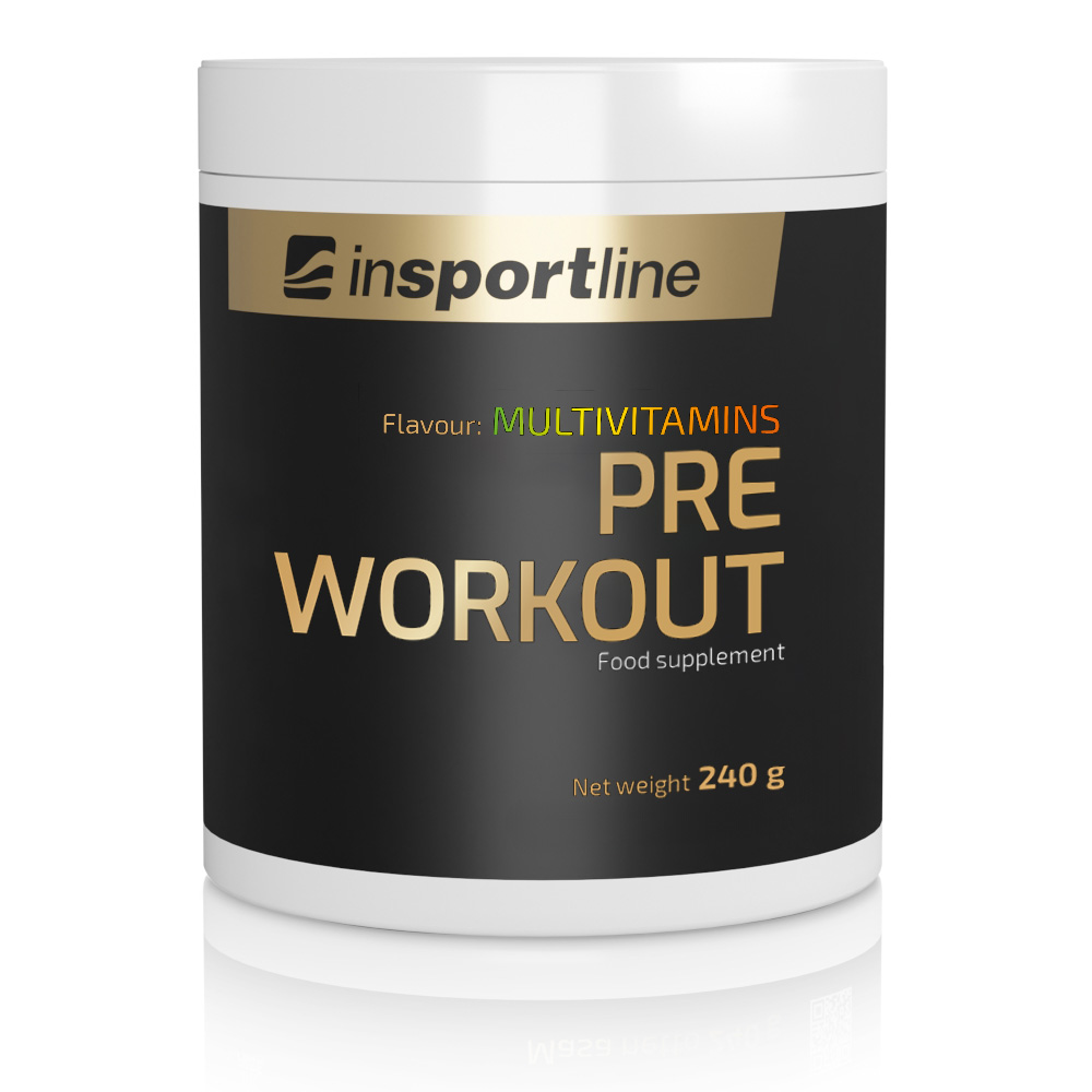 Étrend kiegészítő inSPORTline Pre Workout 240g  multivitamin Insportline