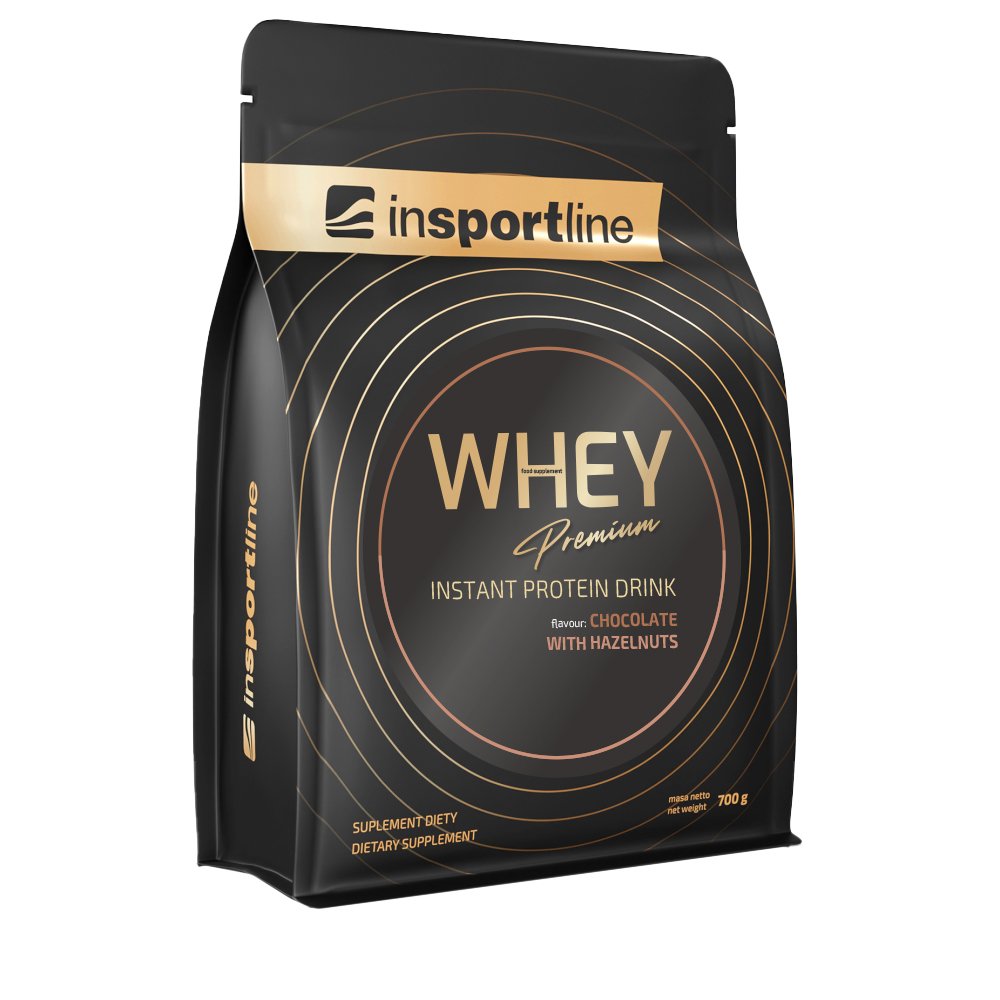 Protein inSPORTline WHEY Premium 700g  csokoládé mogyoróval Insportline