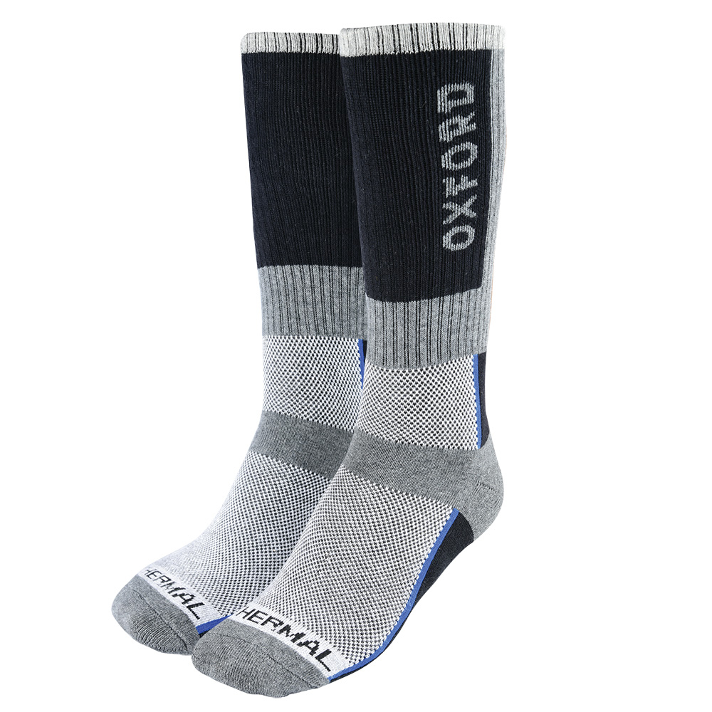 Zokni Oxford OxSocks Thermal Regular szürke/fekete/kék  L (44-49) Oxford