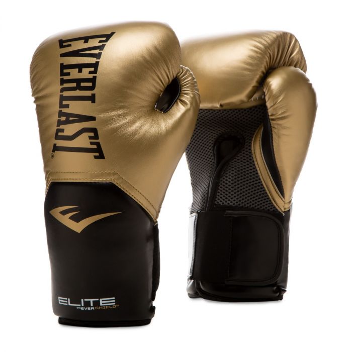 Boxkesztyű Everlast Elite Training Gloves v2 arany 10 oz Everlast