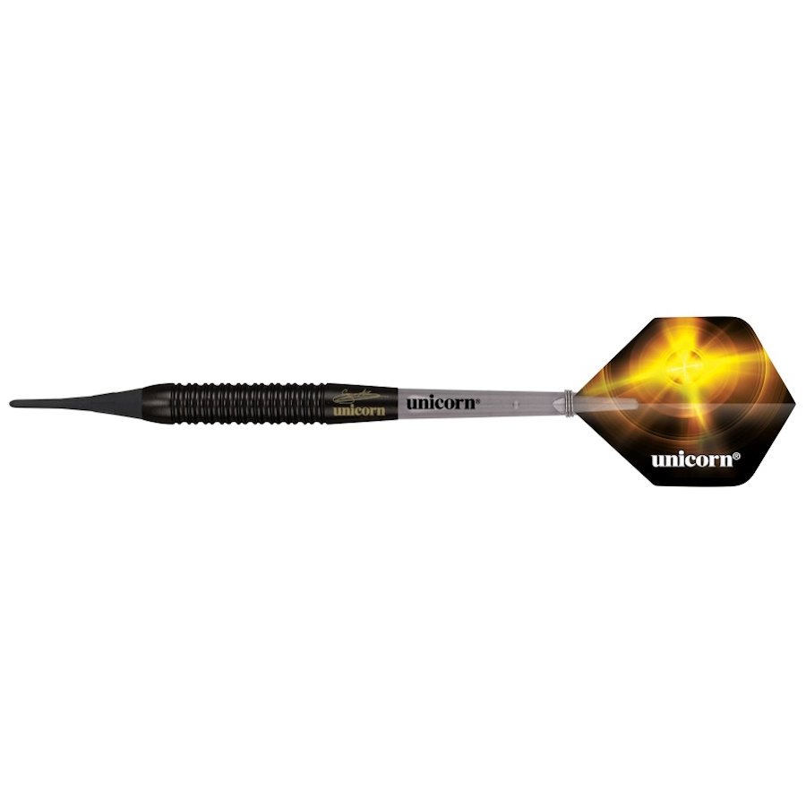 Darts nyíl Unicorn W.C. Black Brass Gary Anderson Soft 3 db  16 g Unicorn