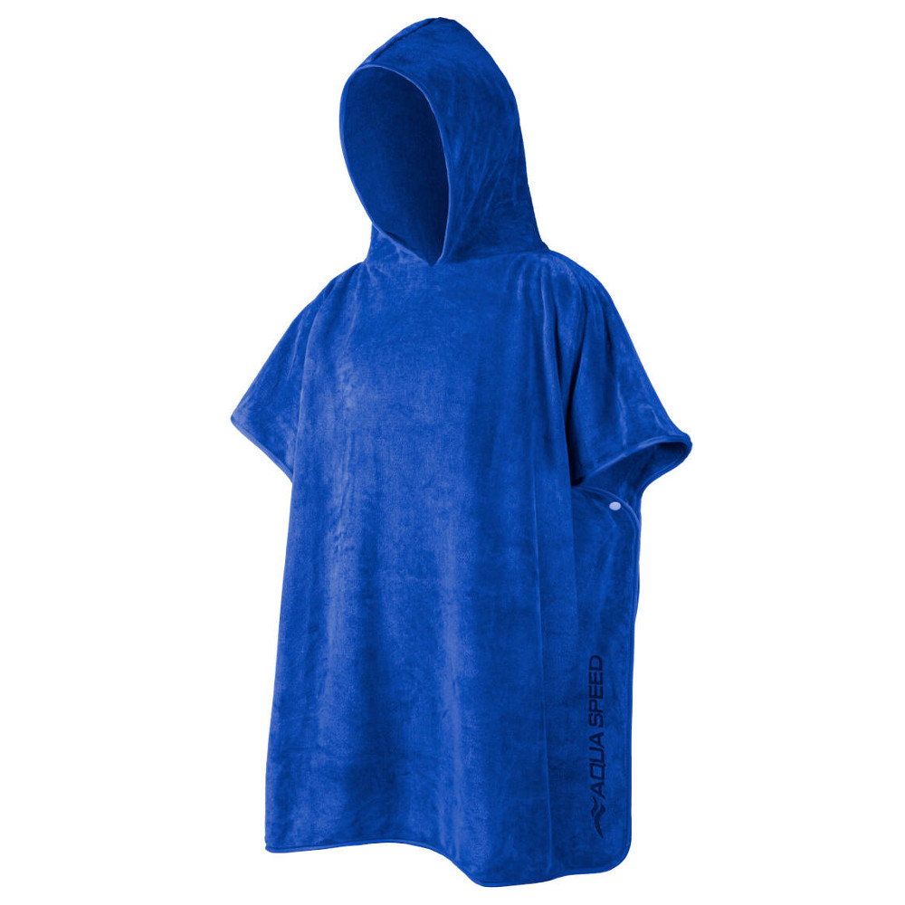 Gyermek poncsó Aqua Speed Kids Poncho 80x140 cm  Királykék Aqua speed