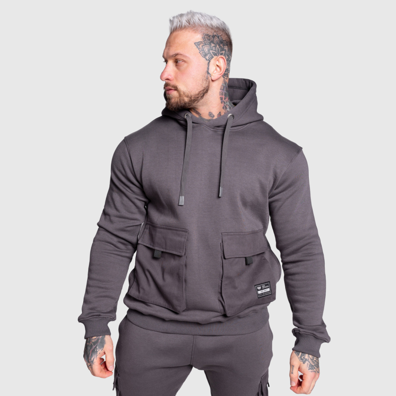 Kapucnis pulóver Iron Aesthetics Cargo Hoodie