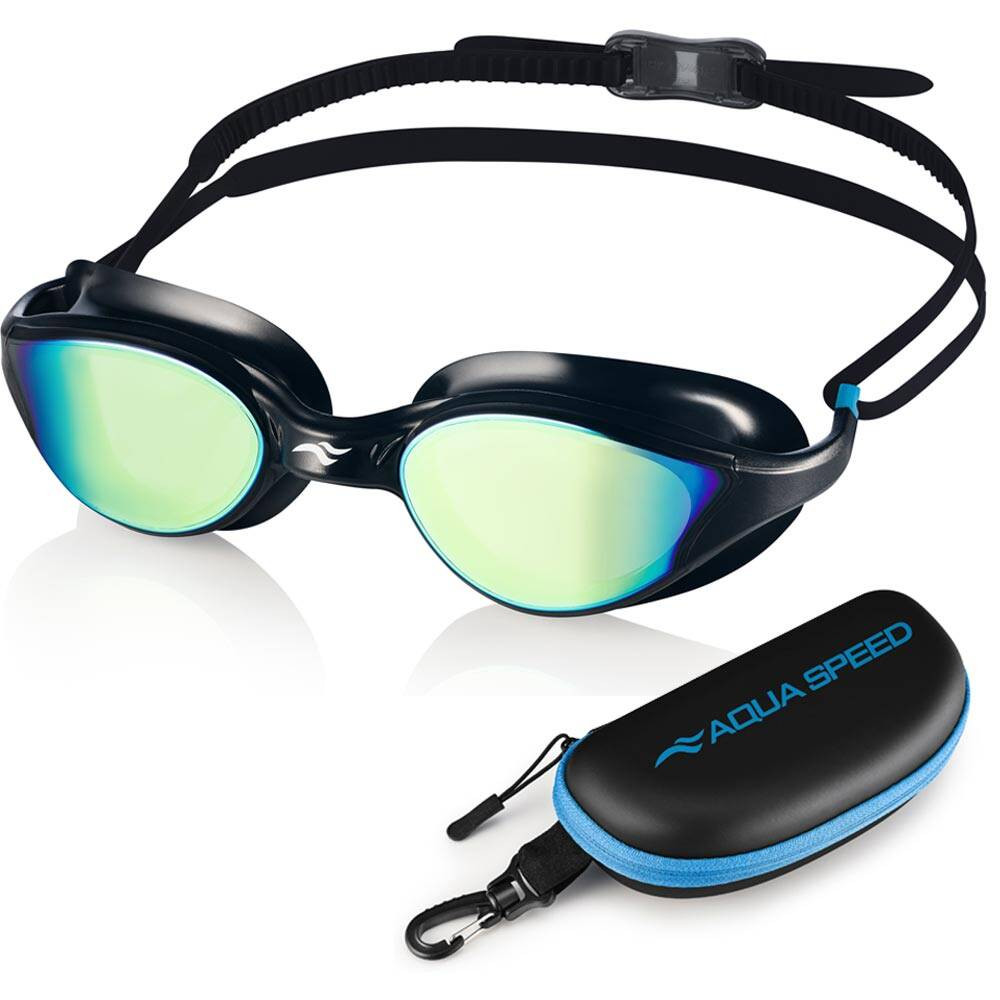 Úszószemüveg Aqua Speed Vortex Mirror  Fekete/Kék/Szivárvány tükör Aqua speed