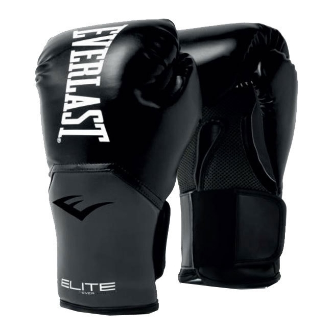 Boxkesztyű Everlast Elite Training Gloves v3  fekete  M(12oz) Everlast