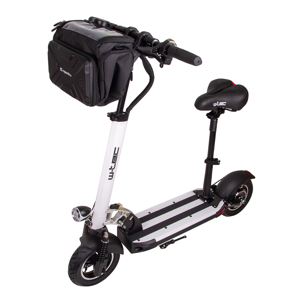Elektromos roller W-TEC Tenmark II nyereggel és kormánytáskával - fehér  fehér W-tec