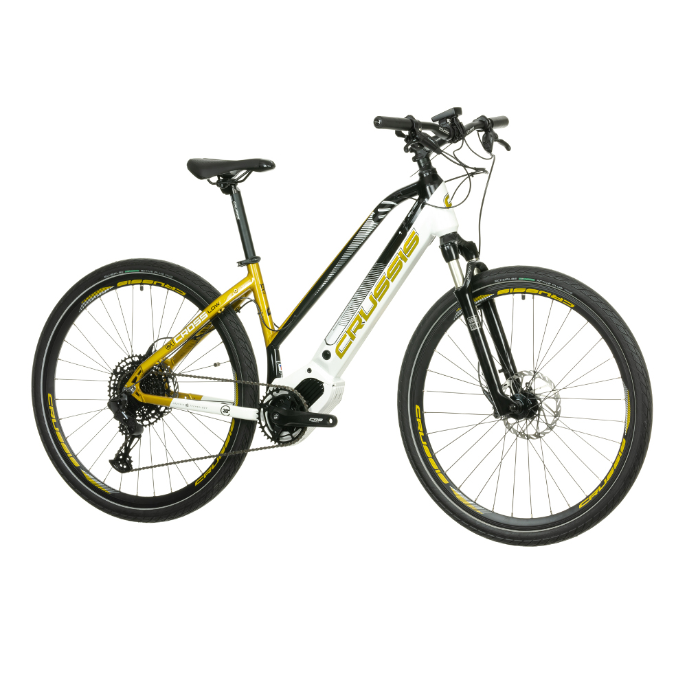 Női cross elektromos kerékpár Crussis OLI Cross Low 8.8-S - 2023  19" (170-185 cm) Crussis