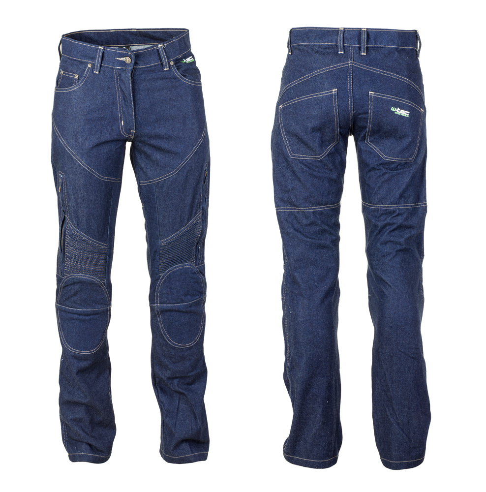 Női motoros farmernadrág W-TEC NF-2990  sötétkék  M W-tec