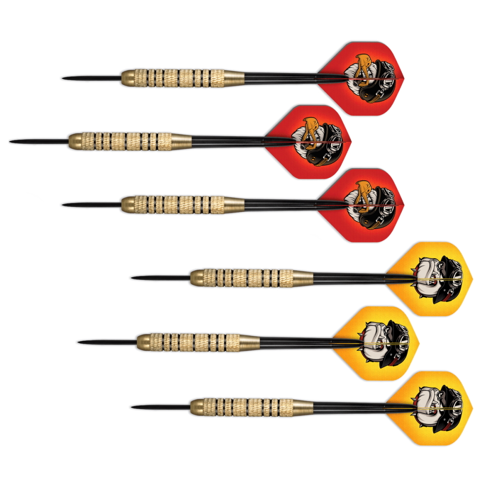 Dart nyíl Shot Duel Brass Plated Value Range steel 6db  18 g Shot