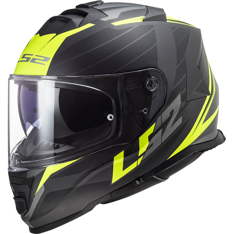 Bukósisak LS2 FF800 Storm II Nerve Matt H-V Yellow  XXL(63-64) Ls2