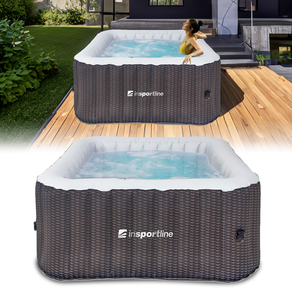 Felfújható jacuzzi inSPORTline Evinos 148x148x65 cm Insportline