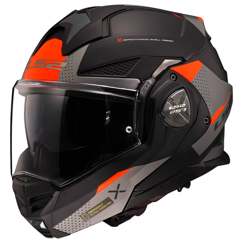 Flip-up bukósisak LS2 FF901 Advant X Oblivion Matt Black Titanium P/J  M(57-58) Ls2