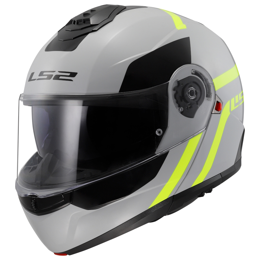 Flip-up bukósisak LS2 FF908 Strobe II Autox Grey H-V Yellow  S (55-56) Ls2